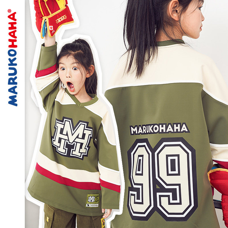 marukohaha卫衣冰球运动服春秋
