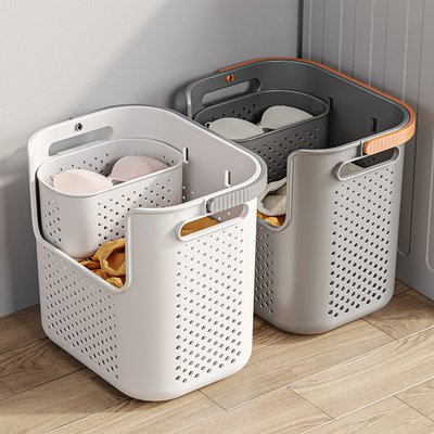 置地壁挂两用脏衣篮大容量可折叠
