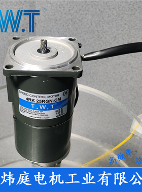 TWT电机 25W调速电机4IK25RGN-C 4RK25RGN-C 4IK25A-C台湾东炜庭