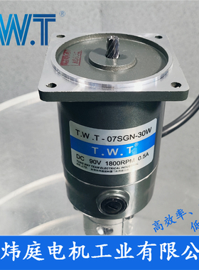 twt电机  07SGN-30W直流减速电机 07SP 24V 90V台湾东炜庭电机