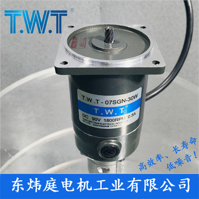 twt电机  07SGN-30W直流减速电机 07SP 24V 90V台湾东炜庭电机