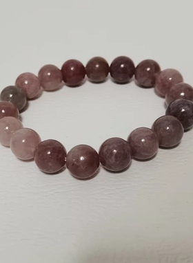 紫玉佘太翠纯天然玉石单圈手链