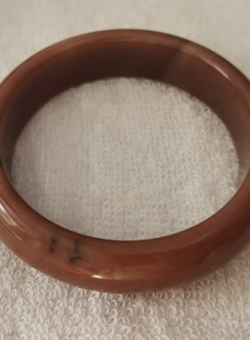 佘太翠玉手镯奶茶特色61圈天然玉民族风现货女饰品微瑕秒杀不退换