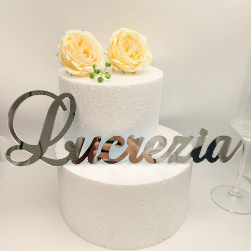 Custom Cake Name Sign 定制名字生日蛋糕铭牌派对蛋糕插牌装饰