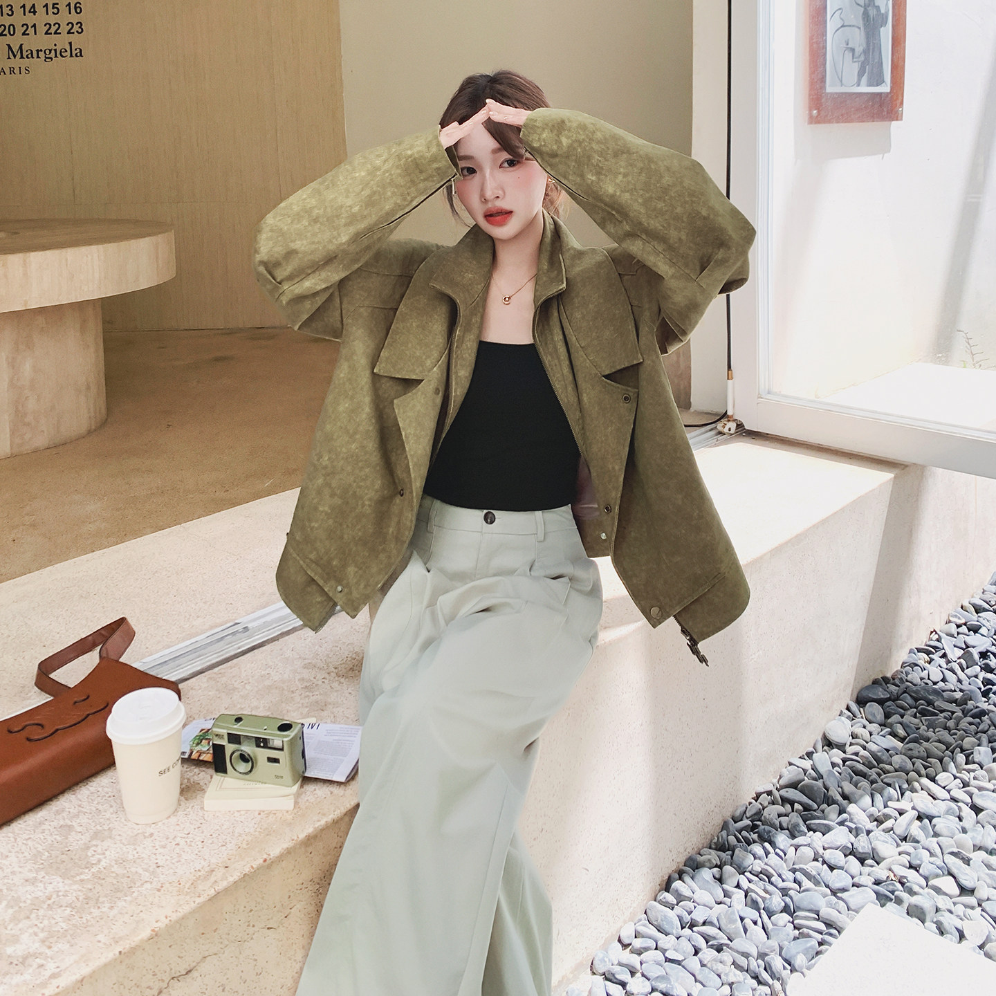 2C077-2961秋款主推款短外套P165K248，女装短外套，2C077