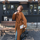 高级感茧型气质显瘦羊毛双面呢子大衣女冬新款长过膝加厚毛呢外套，女装毛呢外套，2C077