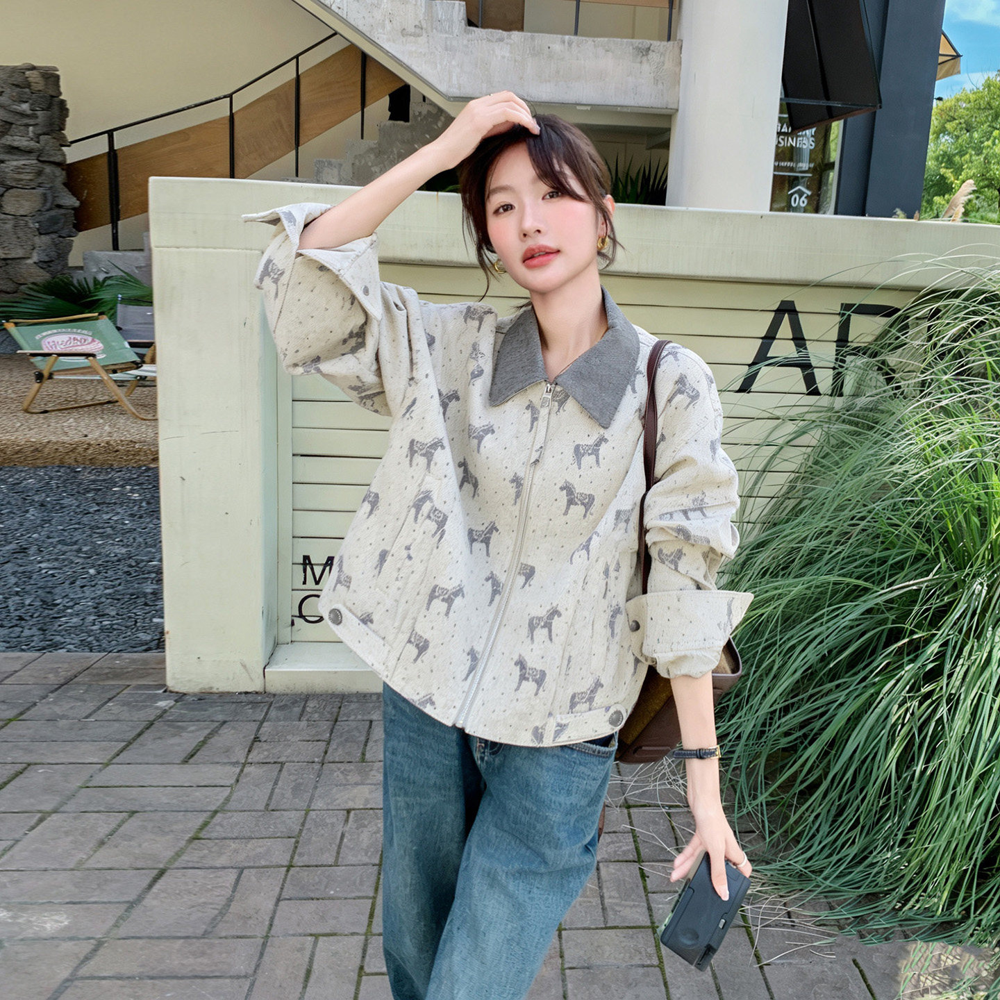 档口有货2C077-5836春季新款主推款外套P155K248,女装短外套,2C077