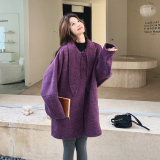 2C077-3103新款主推款70毛双面呢大衣P265K398，女装毛呢外套，2C077