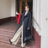 轻奢高级感气质羊毛双面羊绒大衣女秋冬新款长款过膝加厚毛呢外套，女装毛呢外套，2C077