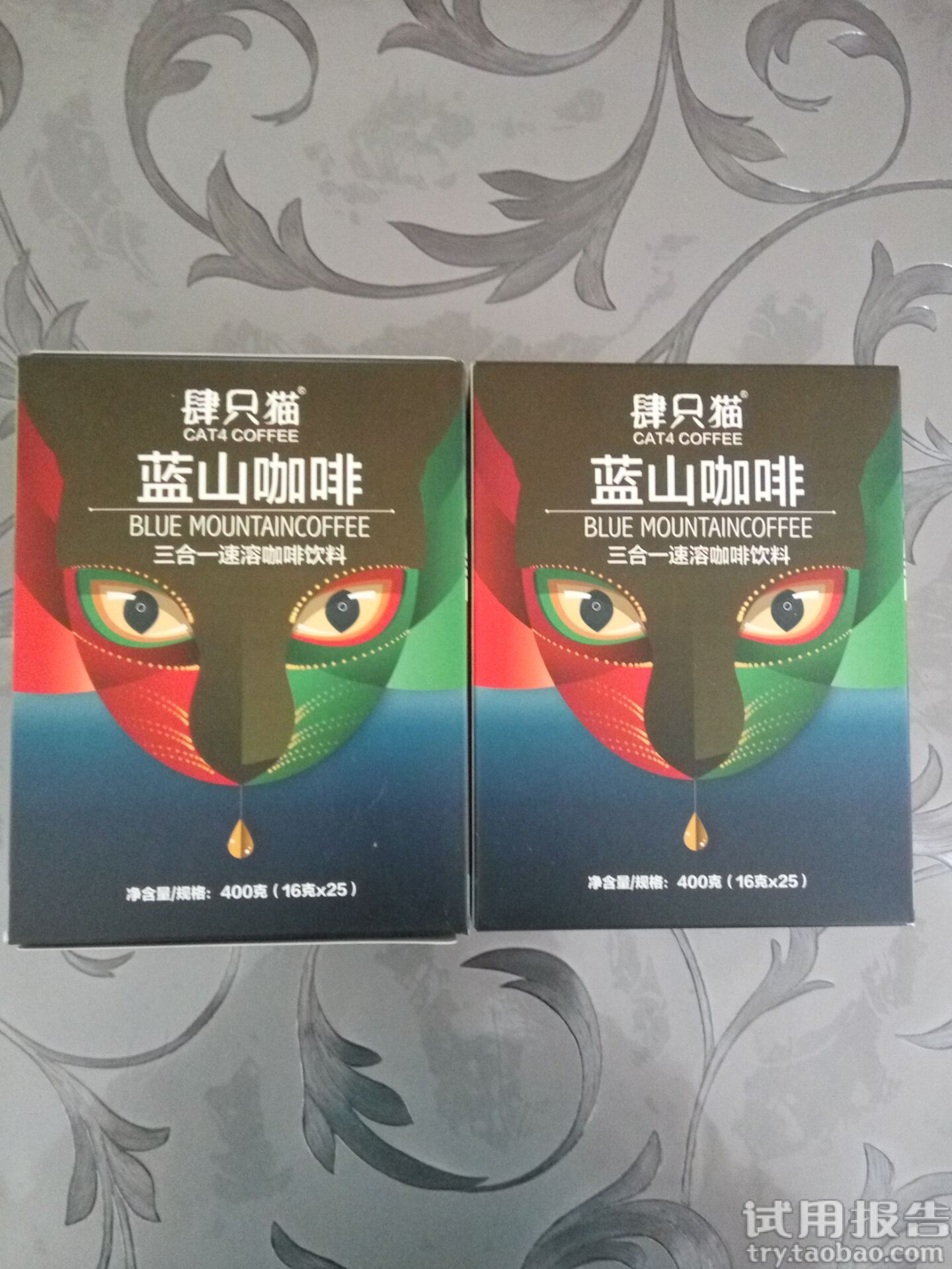 肆只猫蓝山风味速溶咖啡怎么样？[试用报告]四只猫三合一速溶咖啡粉饮料20条/盒真实评测