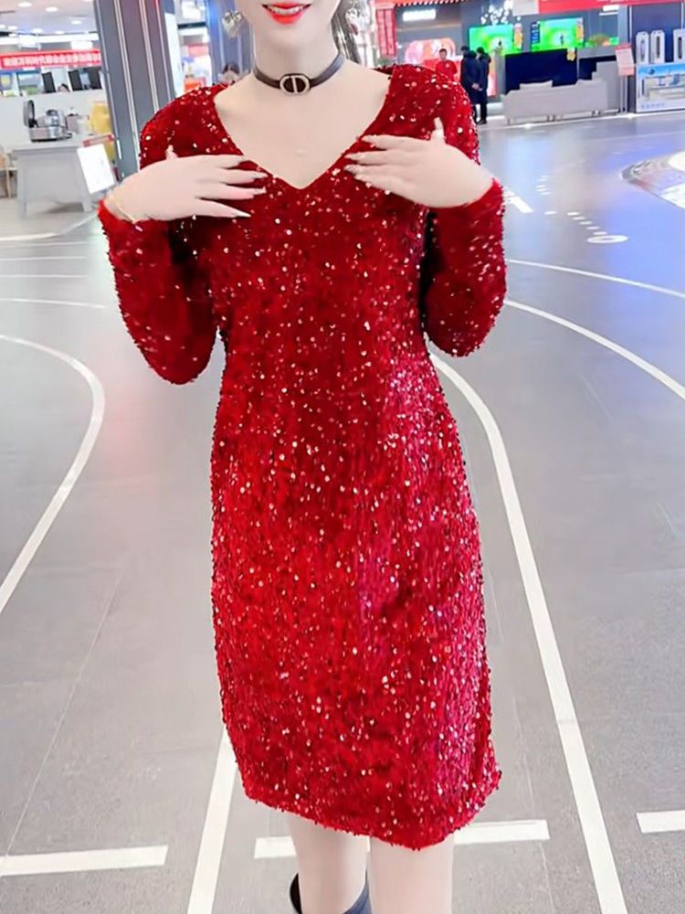 春季新款时尚洋气显瘦连衣裙