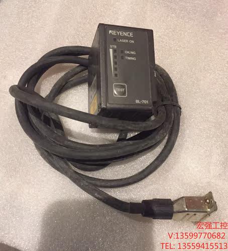 （宏强工控）拆机基恩士读码器BL-701一个，线完好，功能好。电子