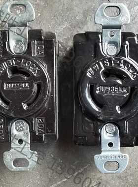 （宏强工控）美国荷宝古董陶瓷插座，20A250V，如图，左边1500元