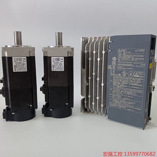 （宏强工控）三菱JE伺服电机HG-KN43BJ-S100驱动器400W带
