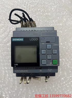 （宏强工控）6ED1052-1FB08-0BA0二手拆机西门子LOGO！电子产