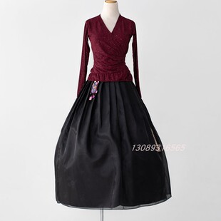 朝鲜族舞蹈练功服/女士韩服/贴身改良韩服可以单买上衣裙子LG1102