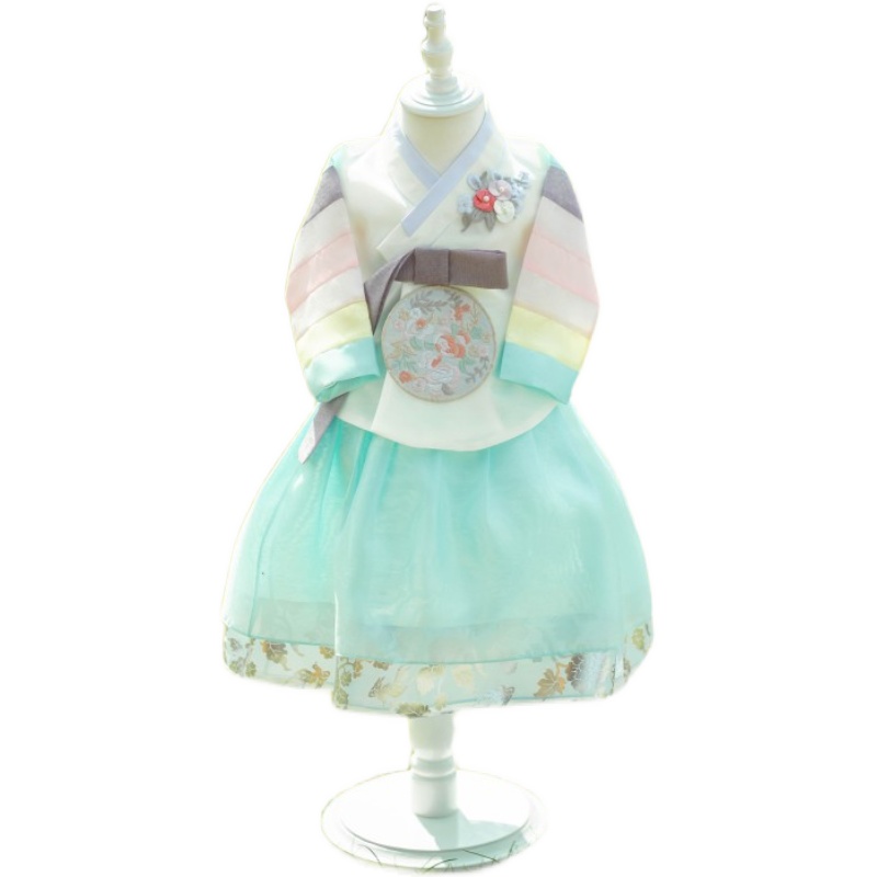 韩国进囗面料/朝鲜族传统服饰/女童韩服a003