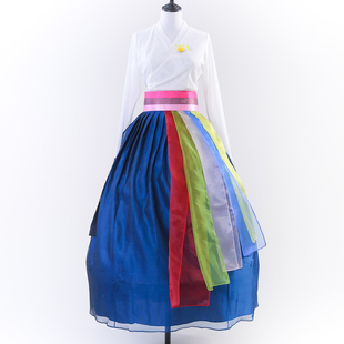 朝鲜族舞蹈练功服/女士韩服/贴身改良韩服可以单买上衣裙子LG0320