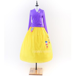朝鲜族舞蹈练功服/女士韩服/贴身改良韩服可以单买上衣裙子LG0320