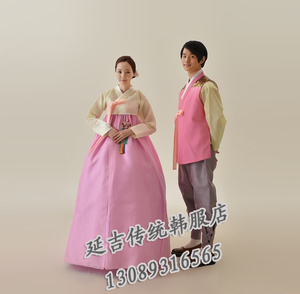 韩国原装进口婚礼敬酒韩服/结婚传统韩服/新娘韩服/情侣韩服001