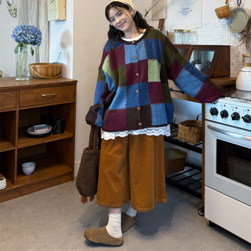 大码套装复古套装三件套