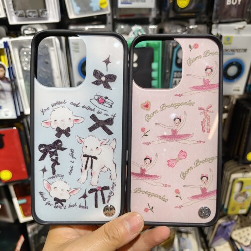 PYNANA翡娜娜灵感插画师彩绘逐梦芭蕾驼驼羊适用苹果iPhone16Promax手机保护套外壳全包硅胶软边卡通时尚防摔