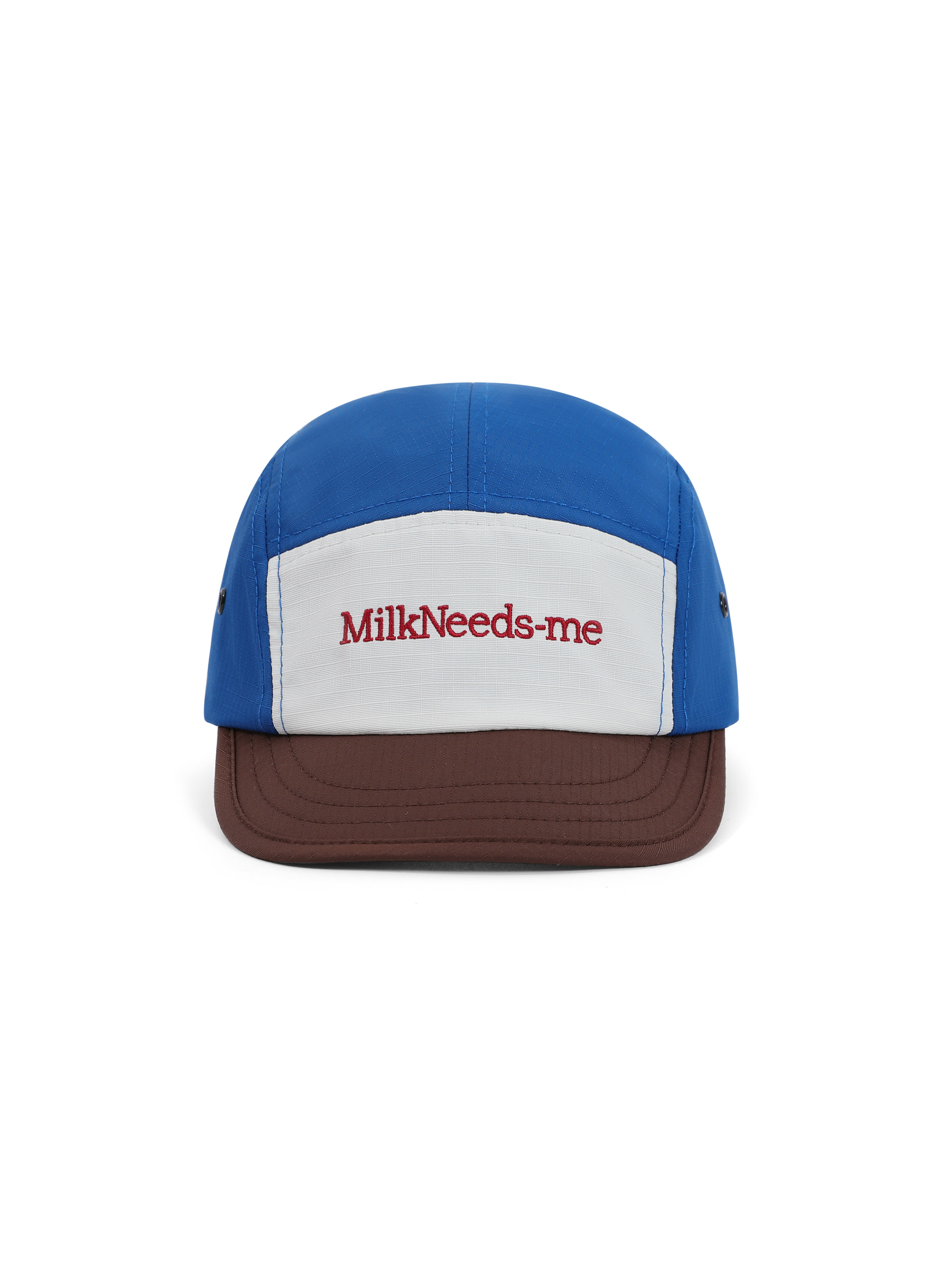 FreeNight 美式复古M豆撞色拼接MILKNEEDSME儿童短檐五片棒球帽
