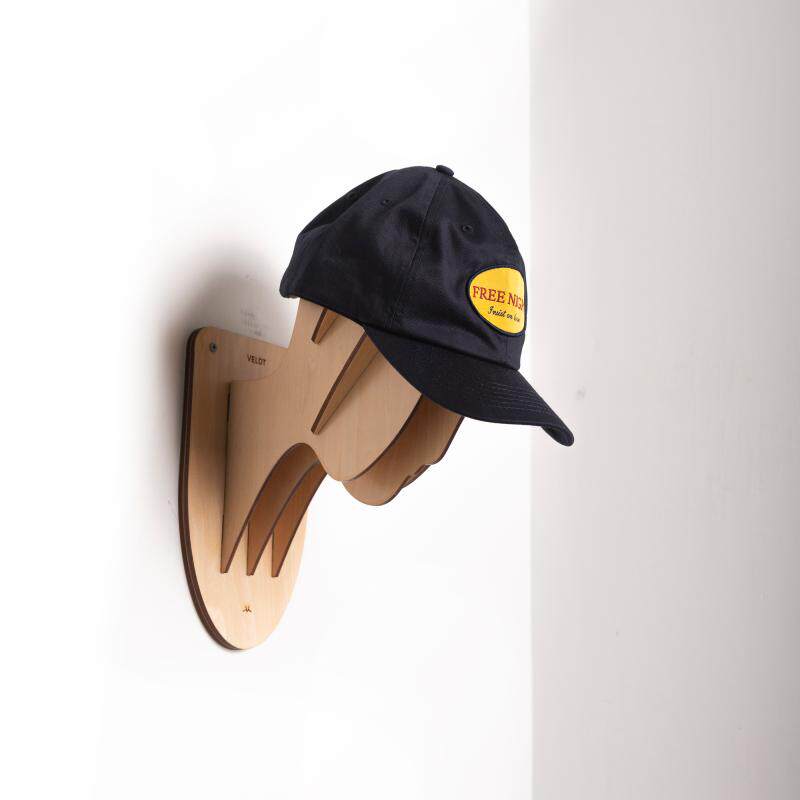 Freenight 美式复古咔叽刺绣布标酒红弯檐可调节棒球帽Dad Hat - 实物图