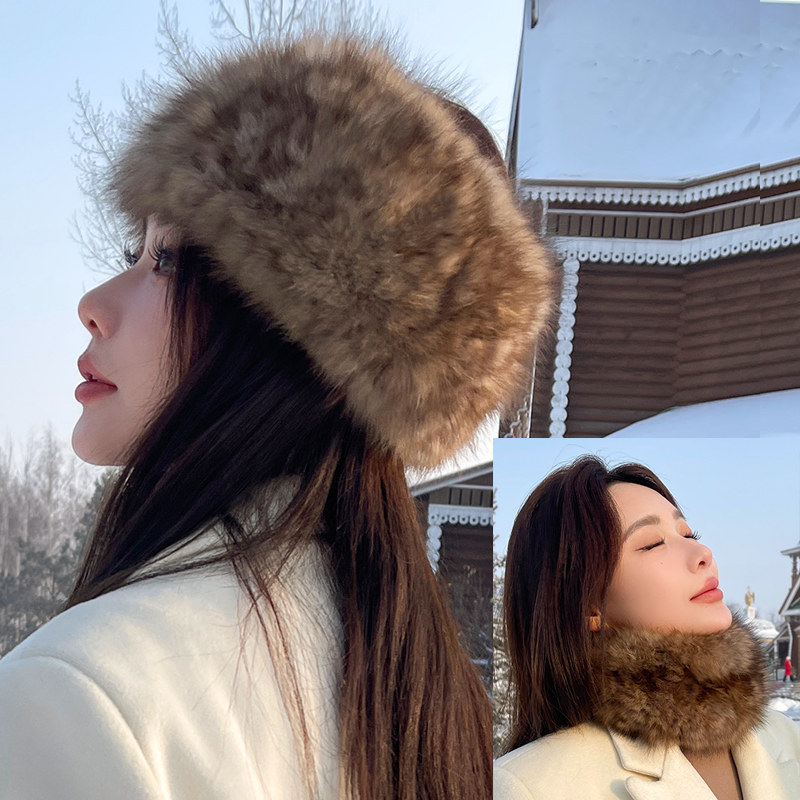 弹力保暖冬季皮草发圈围脖冬季