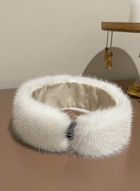 秋冬新款水貂毛皮草围脖女士韩版气质貂皮领子真毛小款端围脖迷你