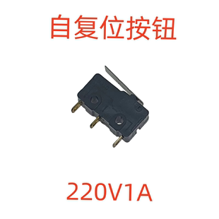 微动开关限位开关AC250V1A点动无锁 行程开关杠杆式