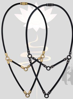 原创CNC镶石佛牌挂链项链5MM