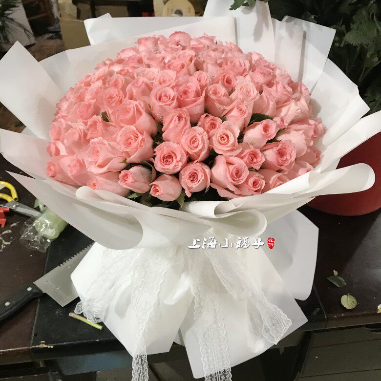 上海鲜花同城速递生日玫瑰康乃馨向日葵花静陀闵行黄埔青浦区配送