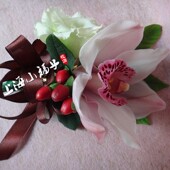 上海玫瑰胸花鲜花嘉宾胸花磁铁别针洋兰胸花贵宾商务庆典开业会议