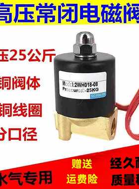 德国品质高压电磁阀2WH018-082分/3分高压气阀耐压25KGAC220VDC24