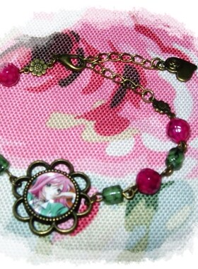 十字架與吸血鬼時光寶石手链