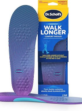 瑕疵爽健dr.scholl's同功能舒足速乐SOFSOLE运动篮球鞋垫气垫减震