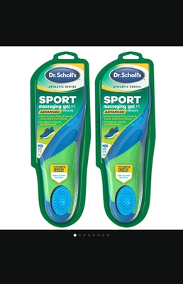 爽*健Dr.scholl'ss正品支撑足弓抗扭转运动跑步PU弹力足男女鞋垫