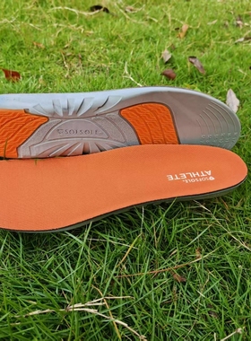 SOFSOLE正品运动吸汗跑步 篮球高足弓用男女式PU+硅胶片鞋垫