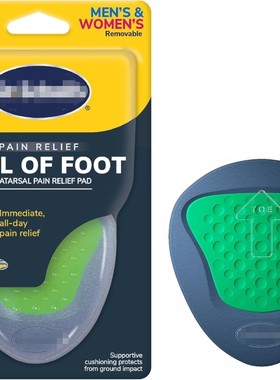 dr.scholl'sj鞋垫高跟鞋垫减痛前掌垫凉鞋女半码垫硅胶透明超软