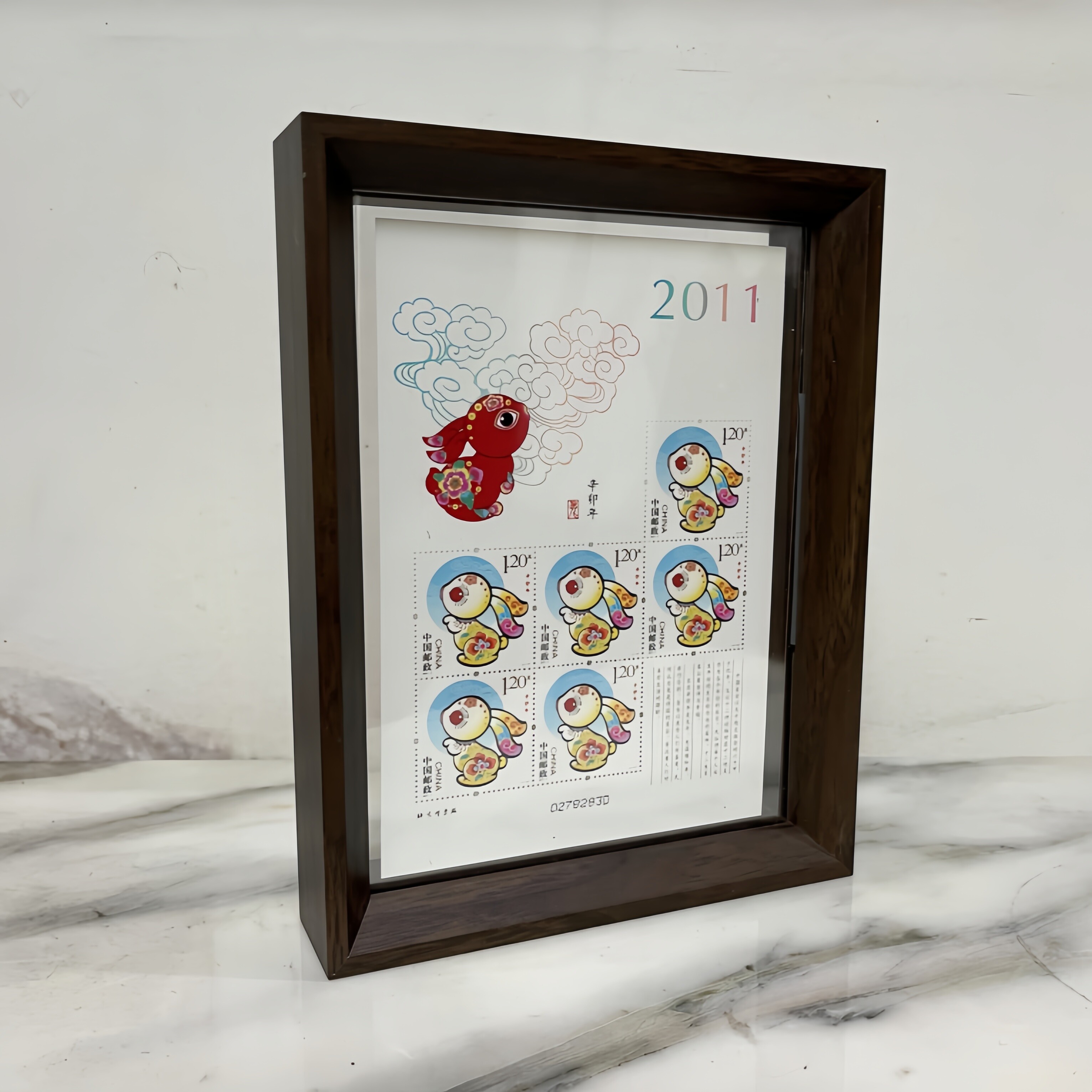 双面透明邮票展示框相框diy创意8寸画框照片装饰画框架摆台收藏架