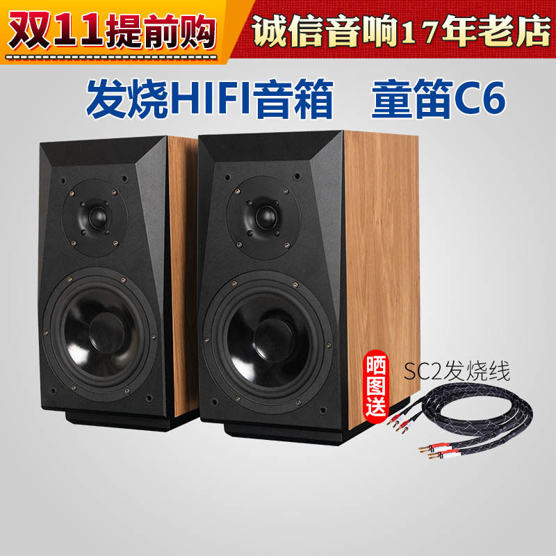 Winner/天逸 童笛C6发烧人声HiFi高保真音乐无源书架音箱家用音响
