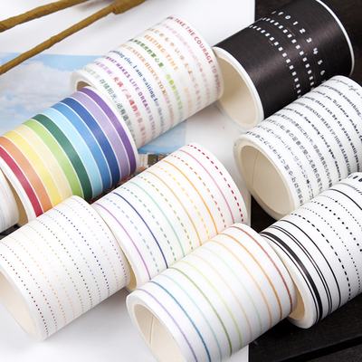 和纸胶带圆点边框花边装饰分割线