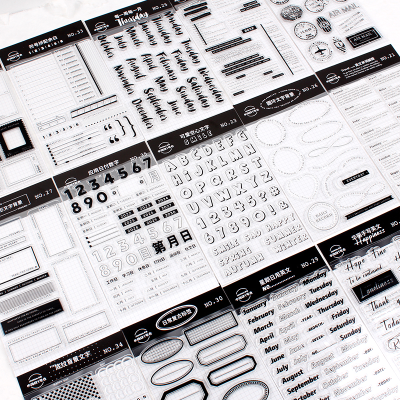 原创日常印章英文字款式多又好用