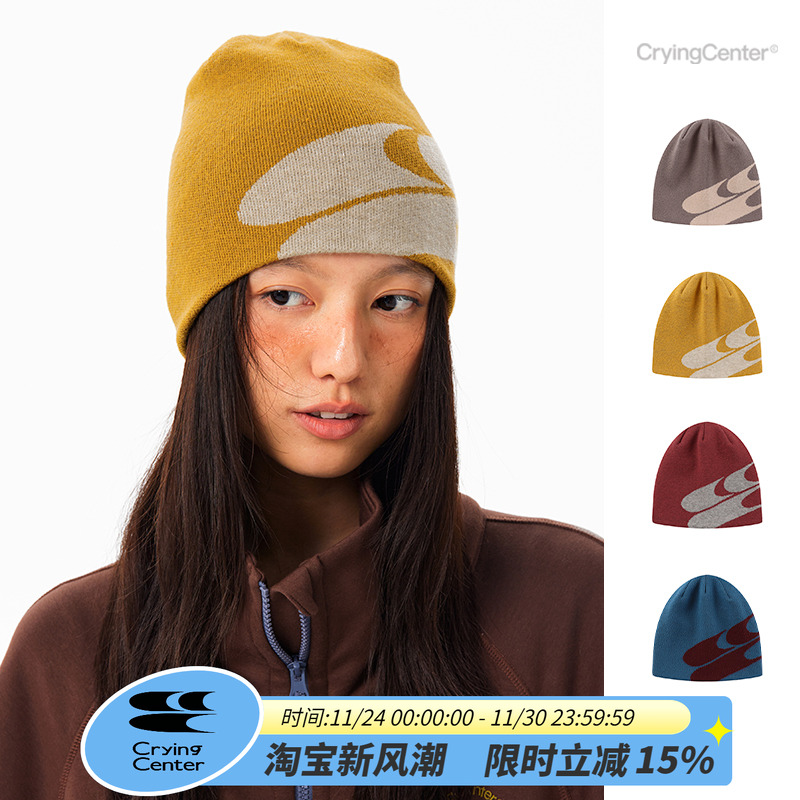 CryingCenter  3c logo毛线针织帽 哭喊中心