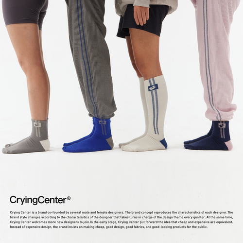 CryingCenter 多色3c运动长袜短袜 哭喊中心