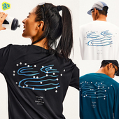 CryingCenter3M渐变反光河流波点男女版 训练T恤 速干运动跑步长袖