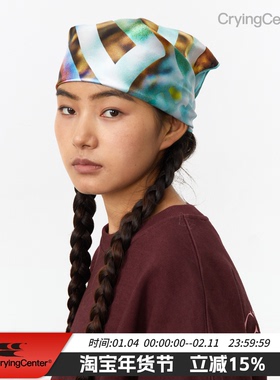 CryingCenter Soul Surfer冲浪胶片印花多功能方巾头巾 哭喊中心