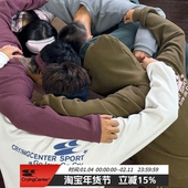 cry华夫格印花长袖 CryingCenter 宽松休闲T恤 love 初秋薄款