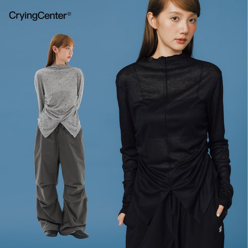 CryingCenter燕尾波点长袖